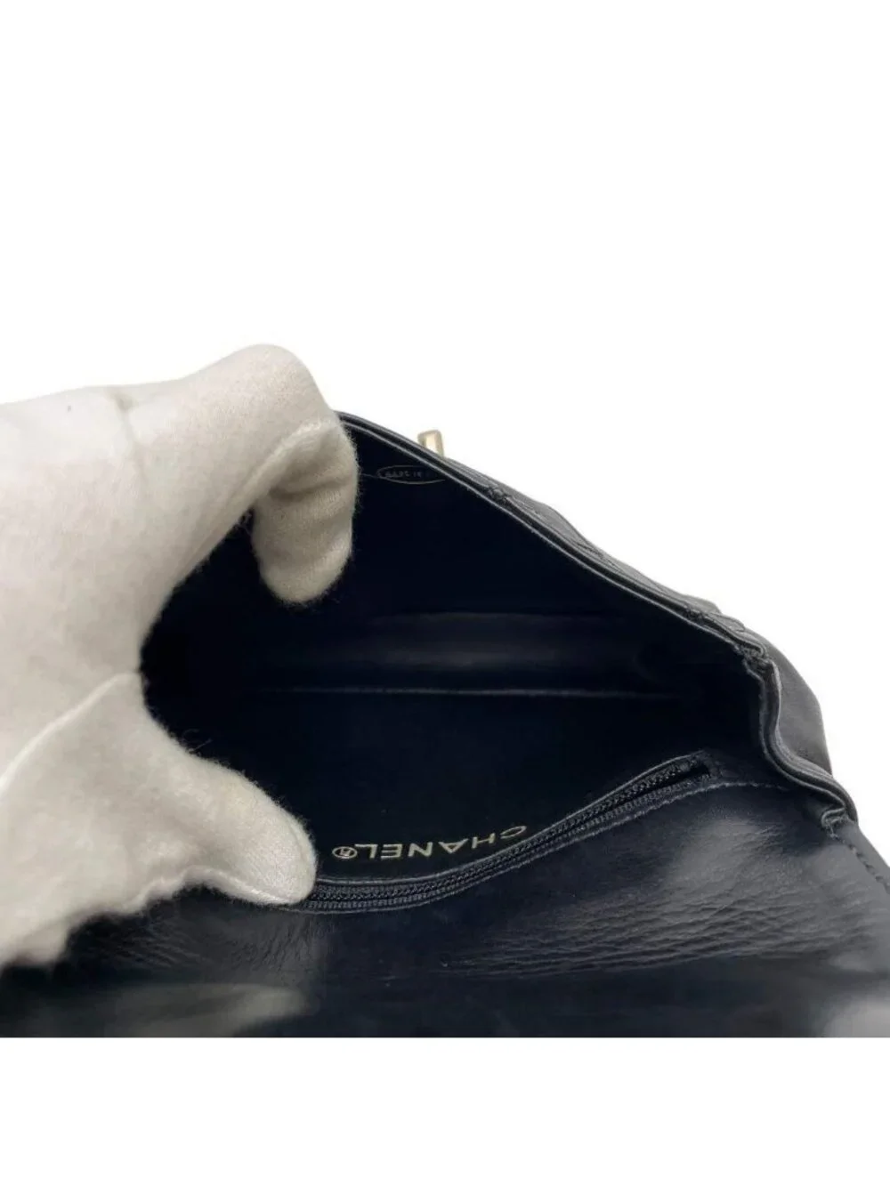 Chanel Bicolor Quilted Waist Bag Pouch CC Logo Black